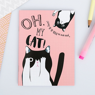 Блокнот «Oh, my CAT!», А6, 32 листа